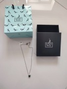 Łańcuszek serduszko zielone Picky Pica  Kruk w pudełku + torebka  NOWE