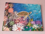 Obraz ręcznie malowany farbami akrylowymi 40 x 30 cm