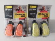 Zestaw dwóch odblaskowych opasek LED