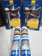 Zestaw do silikonu TCX + 2x silikon Pattex (biały + transparentny) 