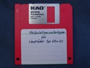 Dyskietka MF2HD 3,5" KAO 1 szt. 2HD UŻYWANA kolor czerwony