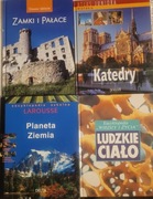 Zestaw 4 encyklopedii Planeta ziemia Ludzkie ciało Katedry Zamki i pałace