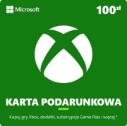 Karta podarunkowa Xbox Microsoft 100 zł