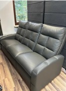 Skórzana czarna sofa