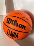 autograf Jeremy Sochan na piłce do kosza WILSON