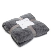 HOMLA Koc NOAH ziarnka ryżu szary 150x200cm