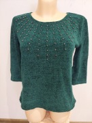 Sweterek damski Orsay butelkowa zieleń 