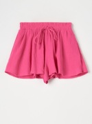 Szorty damskie krótkie spodenki muślinowe różowe Mohito r. S 36