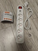 Przedłużacz 1,5m 5 gniazd + 2 USB 5V 2.1A