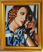 Obraz wg. Tamary Łempickiej "Telefon II."