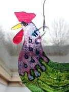 Kogut - szklany witrażyk. Tomekidomek 