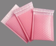 Koperty bąbelkowe 5szt 11x13,5cm różowe