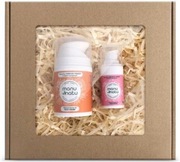 Manu Natu zestaw naturalny konopny krem do twarzy 50 ml i serum 15 ml
