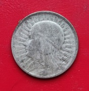 2 ZŁOTE GŁOWA KOBIETY 1932 rok - srebro AG