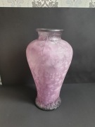 Piękny fioletowy wazon -duży PRL