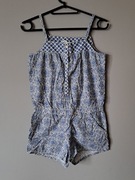 Kombinezon na lato 146 h&m niebieski biały