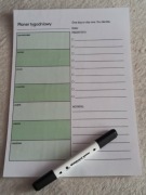 Zestaw planer tygodniowy A4 + marker suchościeralny planowanie tygodnia