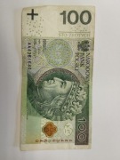 Banknot 100zl seria AA