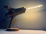 Lampa drewniana loft