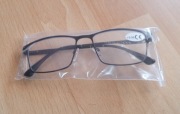 Eleganckie Okulary z metalową oprawką korekcyjne do czytania +0,50