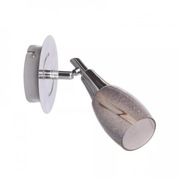 Kinkiet BRADFORD chrom/klosz brazowy