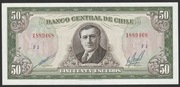 Chile 50 escudos 1960 - Alessandri  - stan bankowy UNC