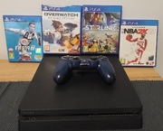 PS4 SLIM 500gb Zestaw Konsola z grami 4Gry i Pad 