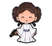 Leia Organa (Styl Chibi) / Gwiezdne Wojny / Star Wars - PIN Przypinka
