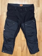FJALLRAVEN 58 KEB TROUSERS, stalowe z czarnym streczem 104-108 pas