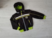 Kurtka kurteczka przejściowa z podszewką 104 czarna kaptur