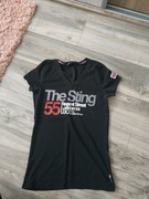 THE STING LONDON_ CZARNY T SHIRT PRINT __BDB___ 38/40