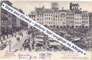 WARSZAWA VARSOVIE Stare Miasto, dzień targowy i stragany, piękny widok 1905