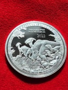 Prehistoric Life - Parasaurolophus 1 uncja Srebra 2022 moneta 1 oz Ag999