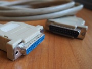 Kabel DB25 męski do DB25 damski 2M