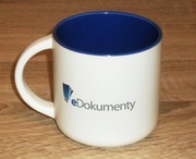 Kubek ceramiczny poj 380 ml z nadrukiem eDokumenty