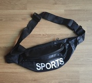 Nowa nerka SPORTS – oldschoolowy styl 3 kieszenie czarna