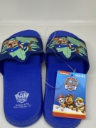Dziecięce klapki z motywem Psiego Patrolu – niebieskie, rozmiar 30-31