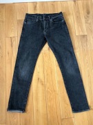 Nowe spodnie jeansy Levi’s made & crafted 502 czarne szare 30 32 italy