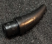 6270103/88513 Lego róg kieł ząb czarny 4szt