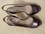 szpilki metaliczne wytłocz.skóra węża Michael Kors