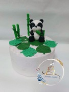 Figurka panda masy cukrowej Seracino ręcznie robiony 