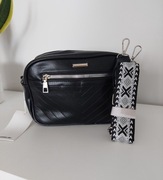 Torebka czarna listonoszka szeroki pasek Danblini 