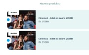 2 Vouchery do Cinema1 w Gdansku 2D/3D