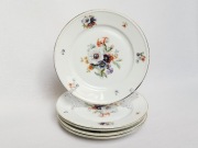 Zestaw talerzy Kronach Bavaria kwiaty vintage 5 szt