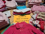 Ubrania dla dziewczynki (50 sztuk danego rozmiaru)