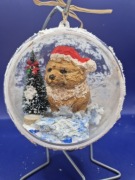 Bombka3d Z  ręcznie wykonanym Chow chow 