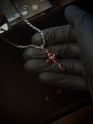 Wisiorek krzyżyk handmade zawieszka