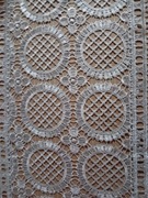 Obrus, serweta 40x90 GIPIURA JASNY SZARY