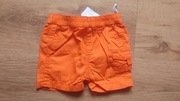 spodenki niemowlęce pomarańczowe rozmiar 56 nowe
