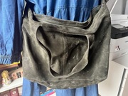 Zielona, skórzana torebka Timberland